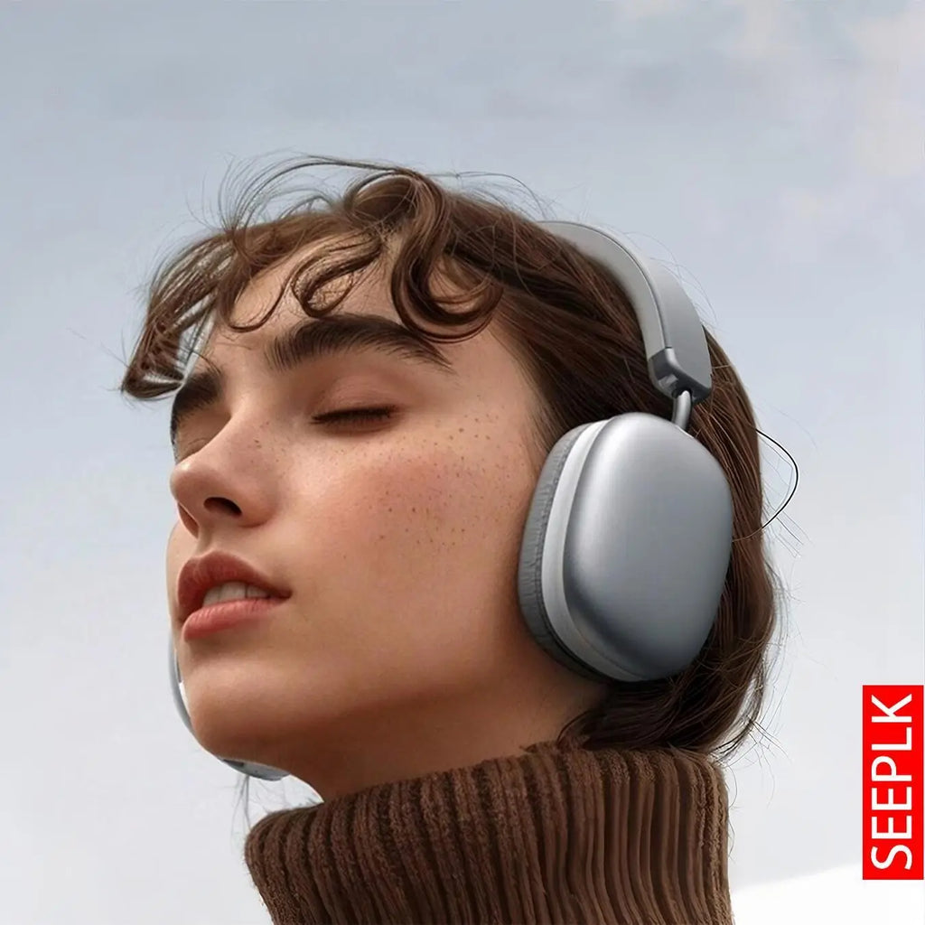 Wireless over Ear Headphones, ANC Noise Cancellation Headphone with Microphone Suitable for Daily Use, Stereo Sound Electronic Audio Headset for Gaming & Sports, Wireless Earphones